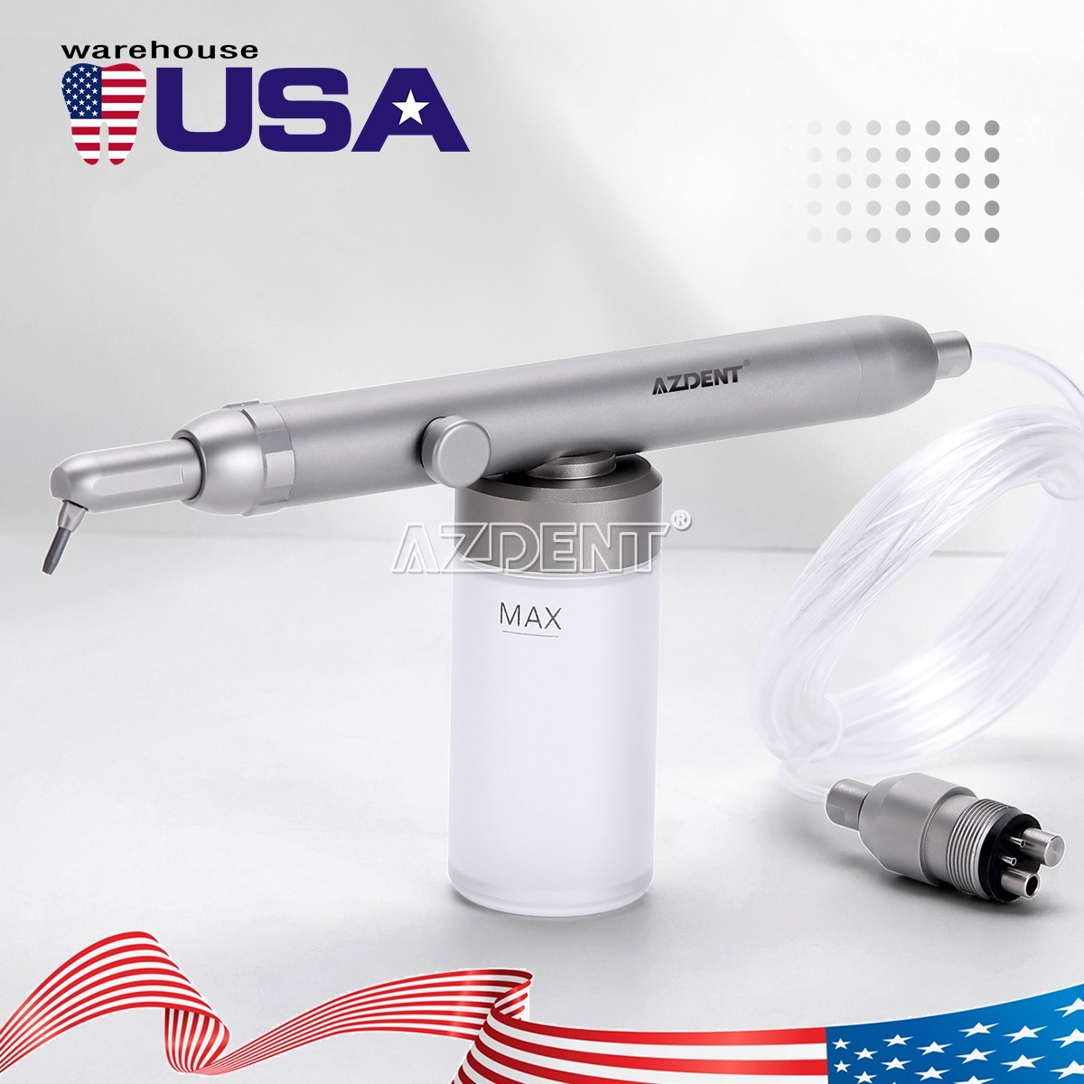 Dental Air Abrasion Handpiece Polisher Micro Alumina Sandblast Gun Tube/