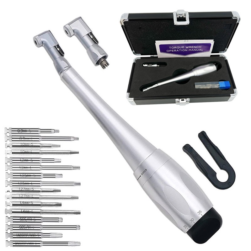 1/5PC Dental Clinic Prosthetic Kit Universal Torque Wrench Ratchet Implant Latch