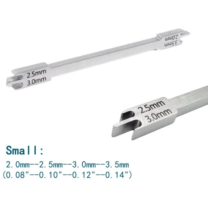 Dental Orthodontic Bracket Positioning Stainless Steel Star Gauge Height Locator