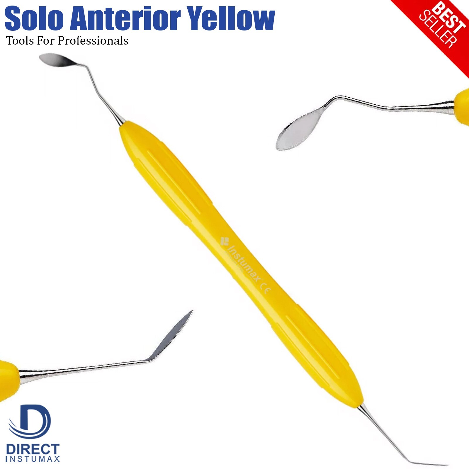 Solo Anterior Dental Composite Filling Instruments Restorative Silicone Handle