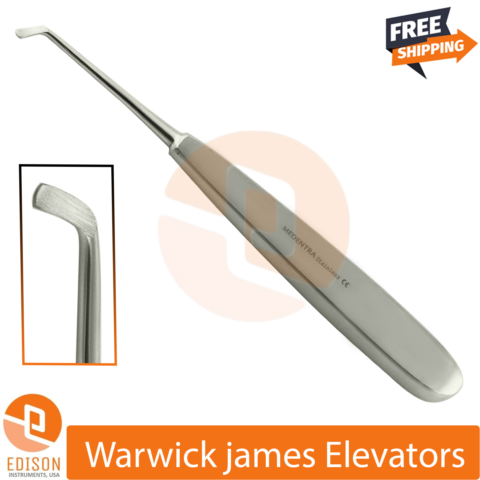 Dental Warwick James Root Elevators Set Tooth Extraction Implant Oral Surgery
