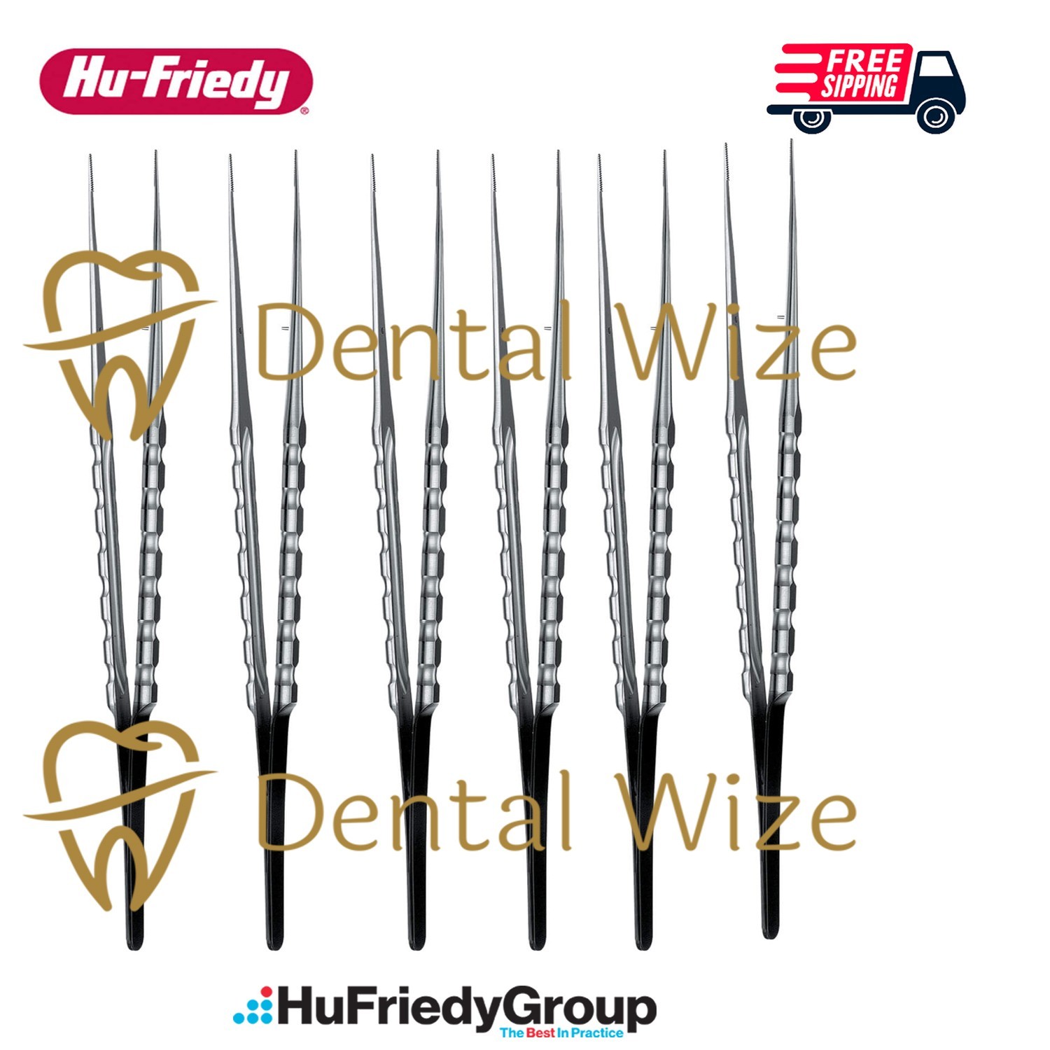 Hu-Friedy TPSLCOSM Cooley Micro Tissue Forceps – Multiple Teeth – Straight 18 cm
