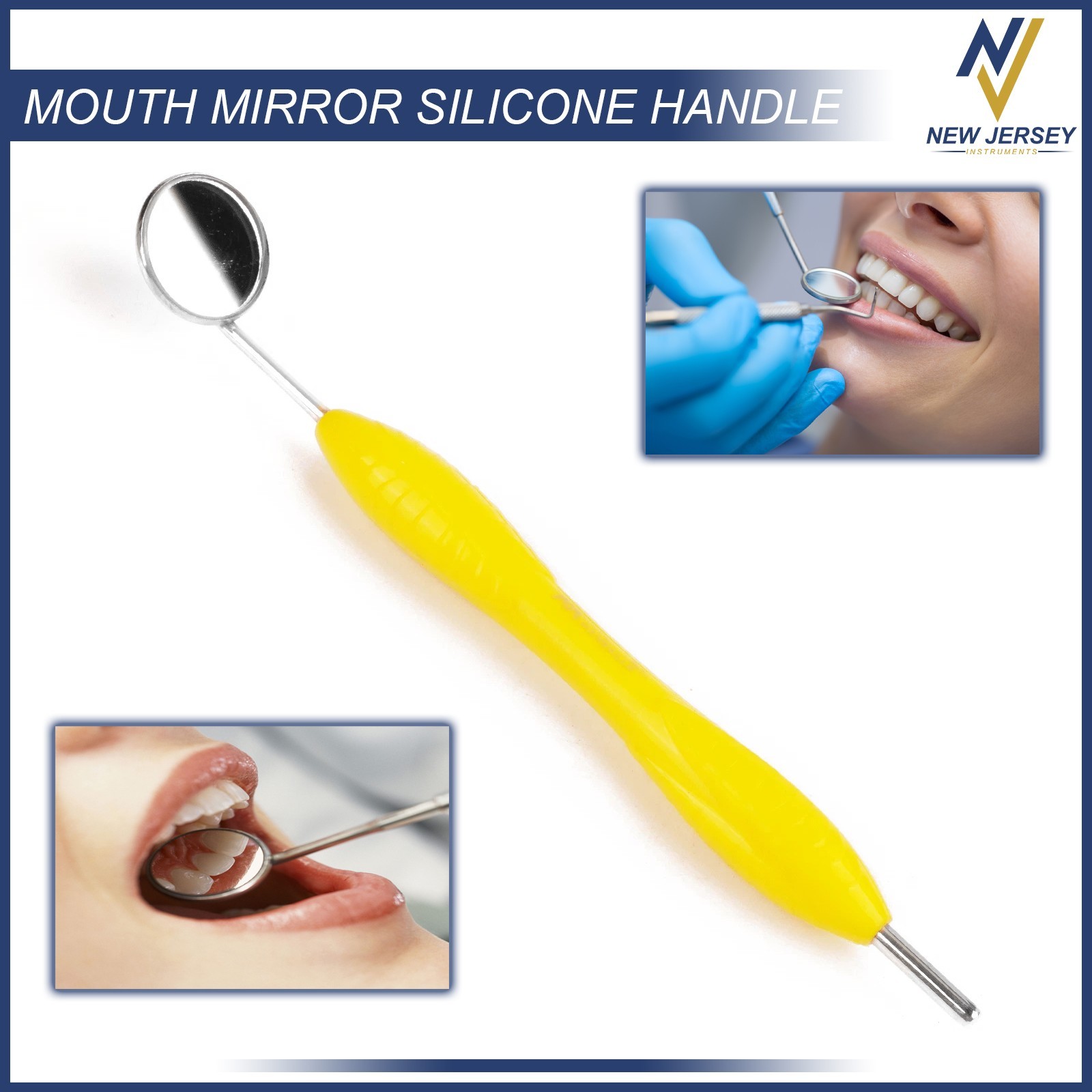 Dental Mouth Mirror Handles Oral Examination Tooth Inspection Hygiene Margalla®