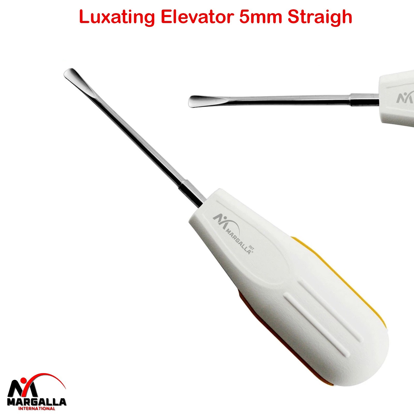 White Dental Root Elevator 5mm Straigh Oral Surgery PDL Luxating Tooth loosening