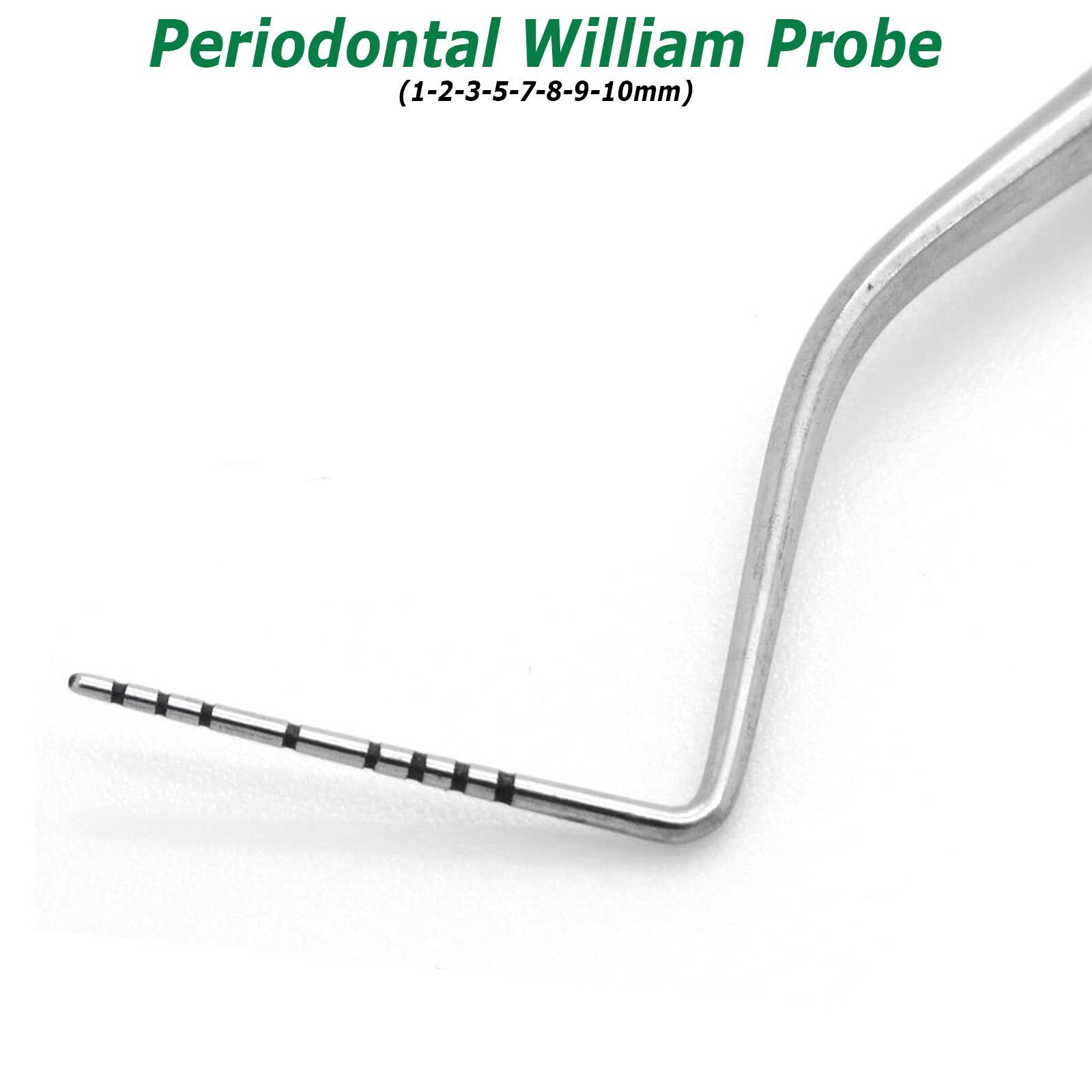5 Pieces Perio Probe William Probes Color Coded Dental Periodontal Instruments