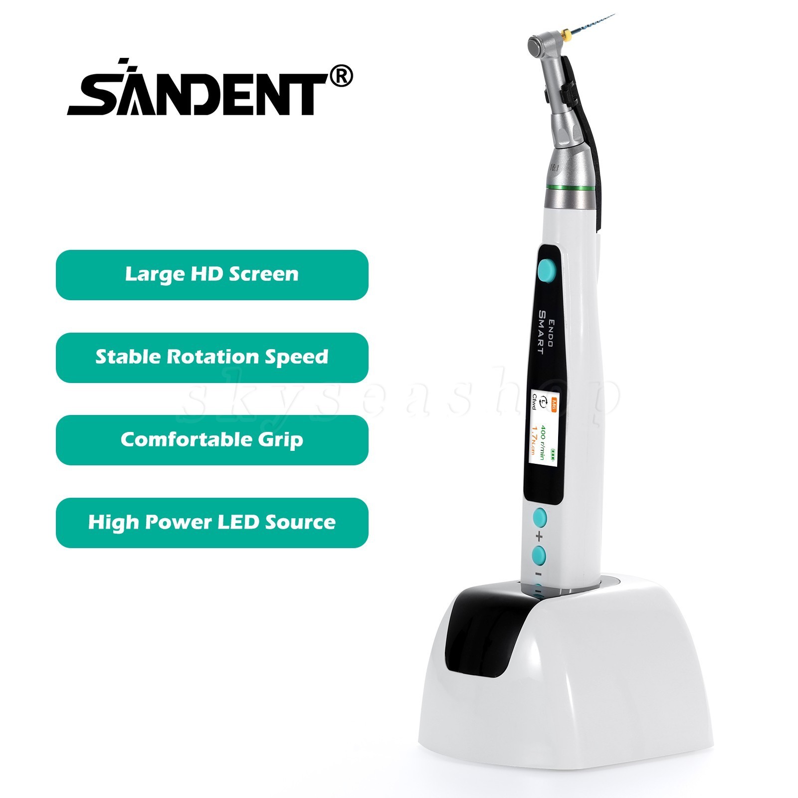 Dental LED Endo Motor 16:1 Contra Angle / 2in1 Apex Locator Root Canal / Files