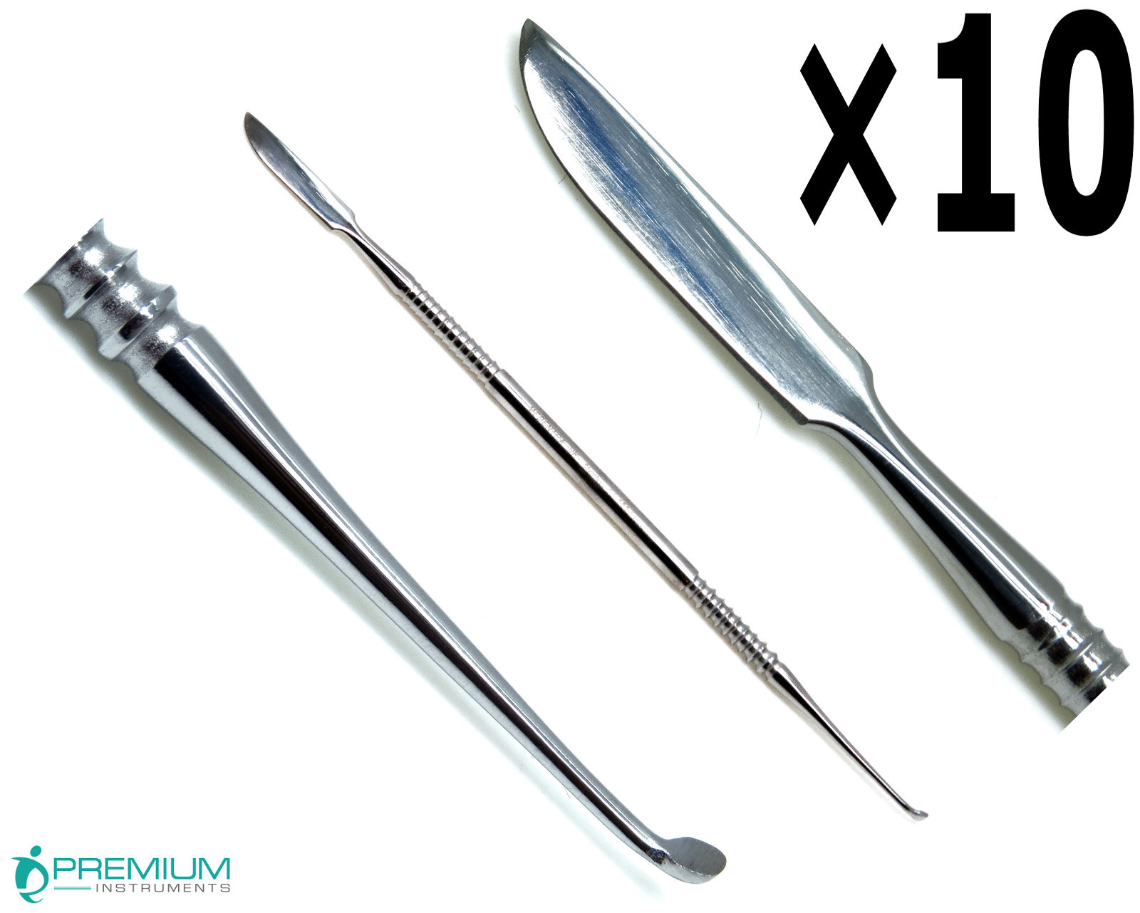 10× Premium Lecron Spatula Dental Mixing Lab Restorative Prmeium Instruments