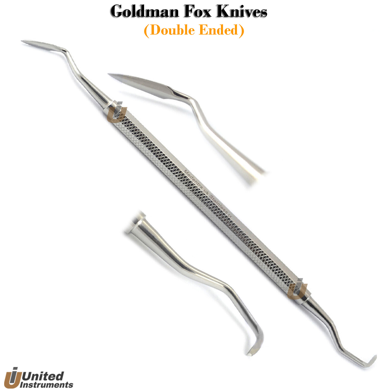 Periodontal Goldman Fox Orban Knife Gingivectomy Cushing Chisel Anterior Scaler