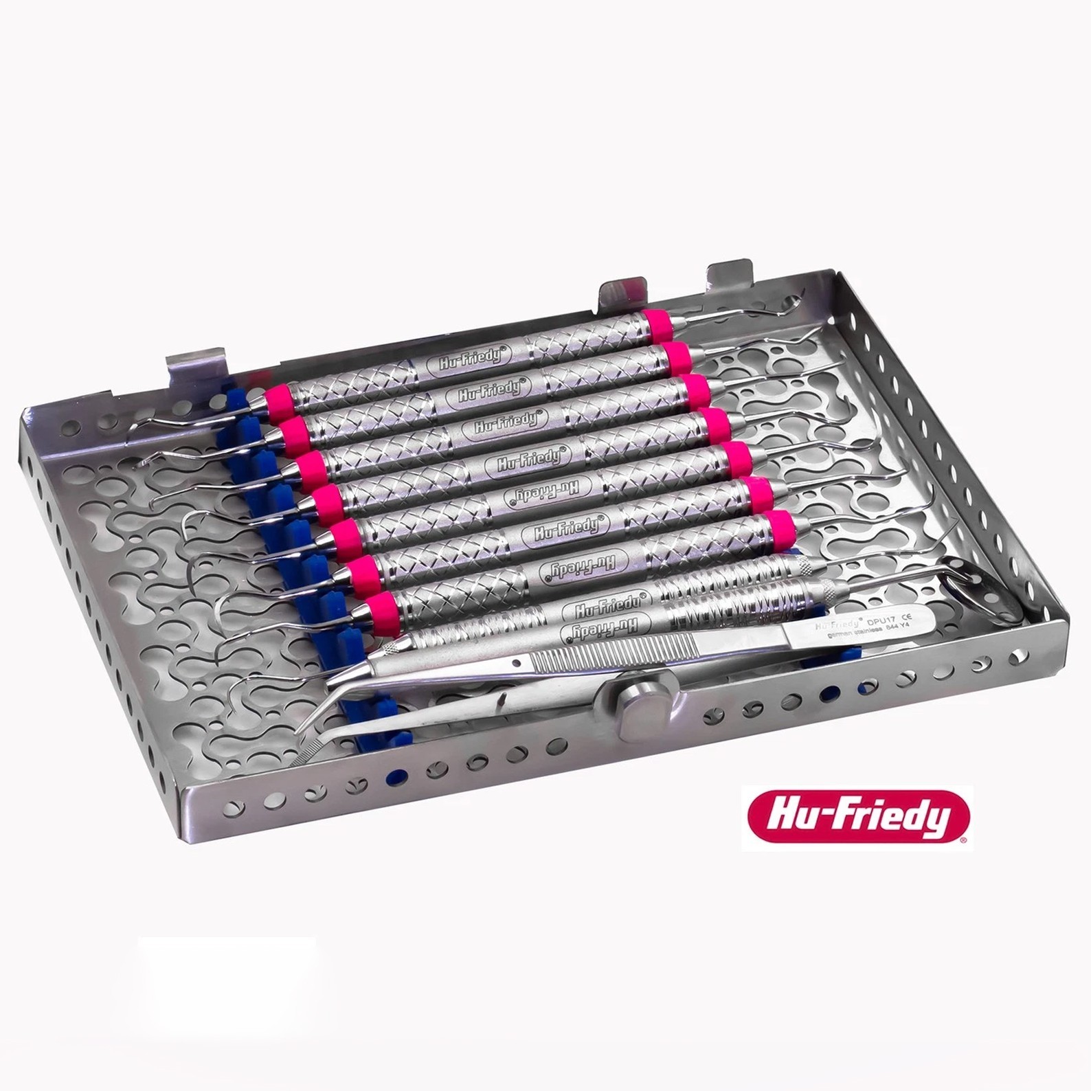Hu Friedy Dental Hygiene Instruments Set of 10 PCS With Sterlization Cassette
