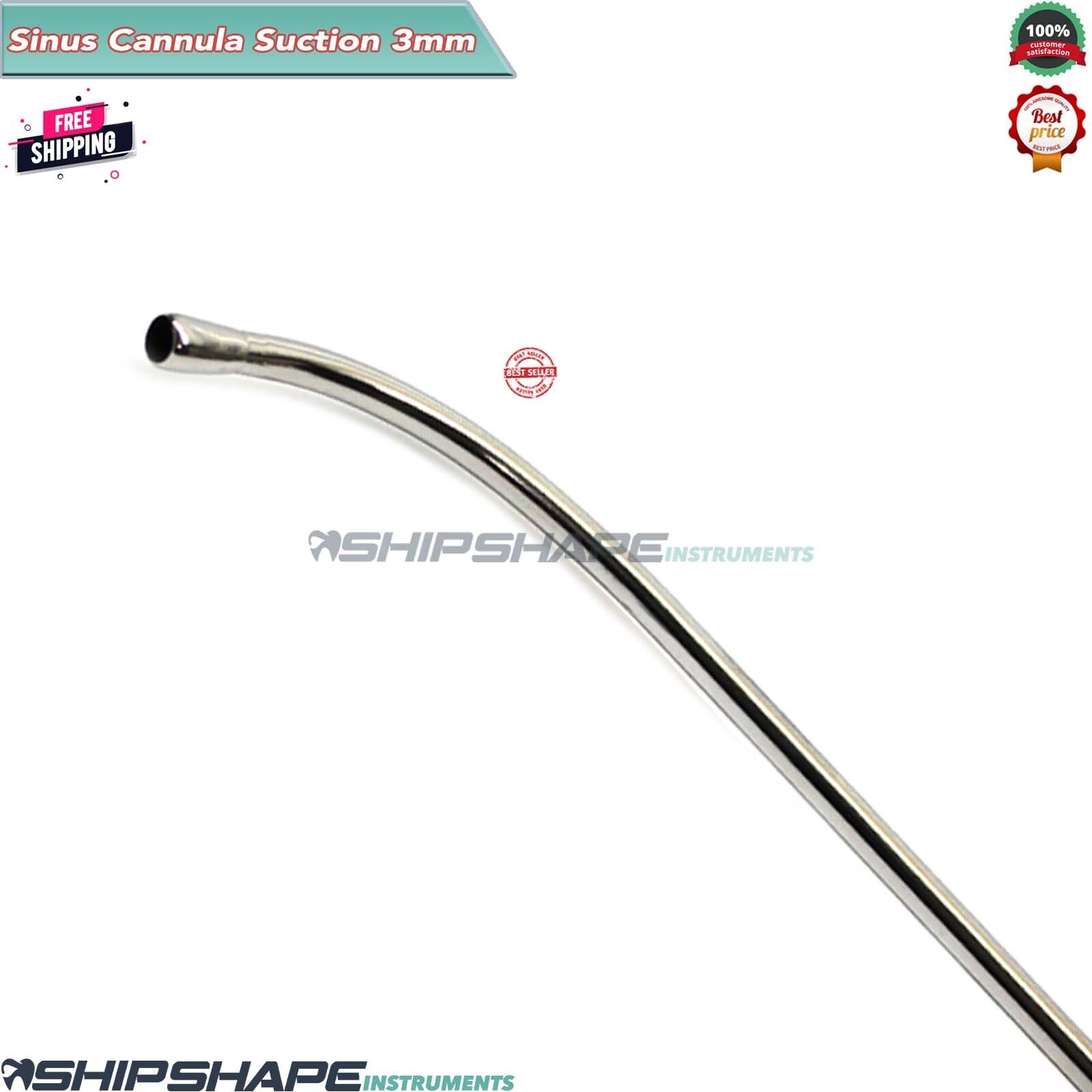 Sinus Cannula Suction Tube 3mm Dental Surgical Implant & Cardiac Instruments CE