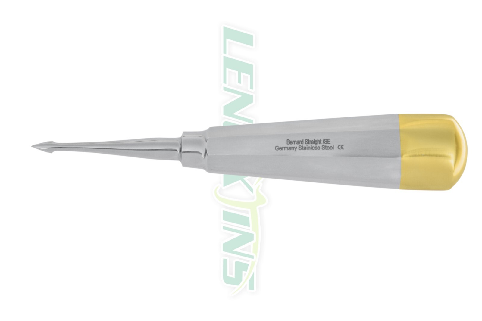 3x Bernard Root Elevators Straight, Dental Extraction Instruments German SS, CE