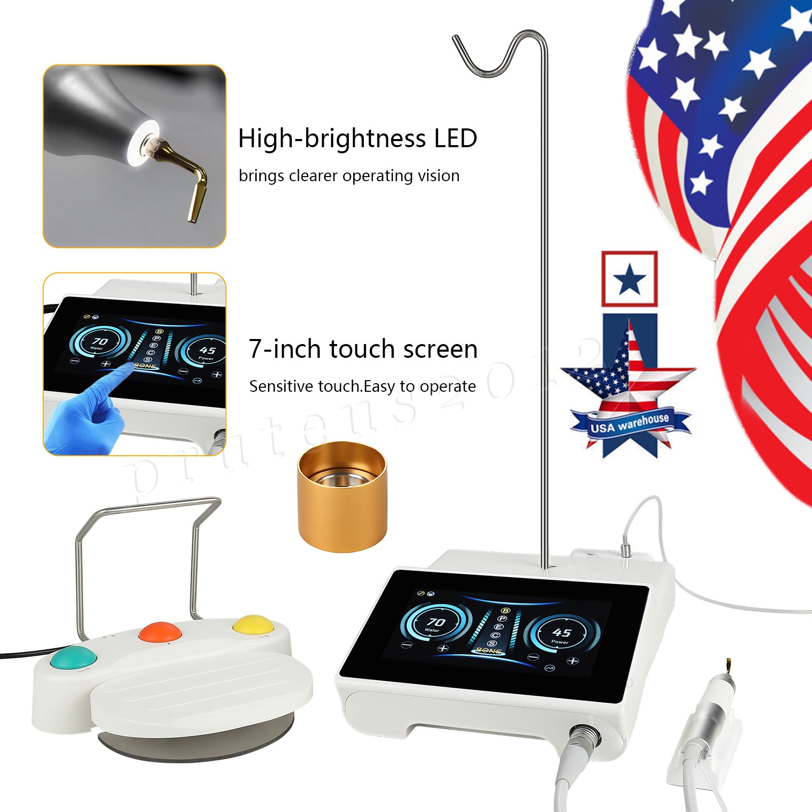 Dental Piezo Surgery Bone Cutter Equipment Ultrasonic Bone Piezosurgery Motor