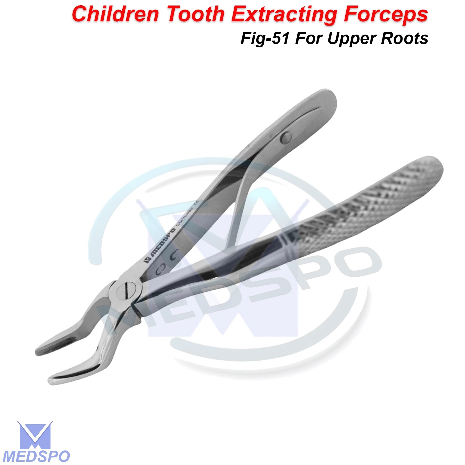 Tooth Extraction Forceps Fig-51 Upper Roots Molars Pedo Dental Extracting Tools