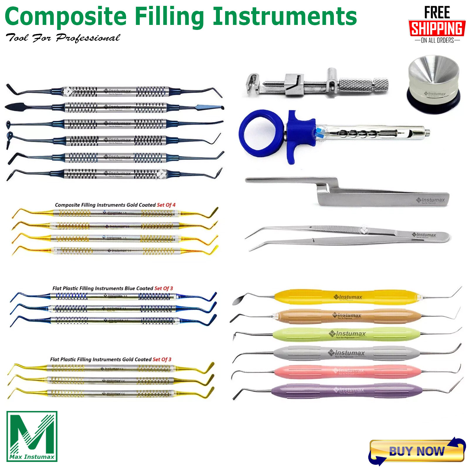 Dental Composite Filling Instruments Silicone Handel Flat Plastic Spatula Fillin