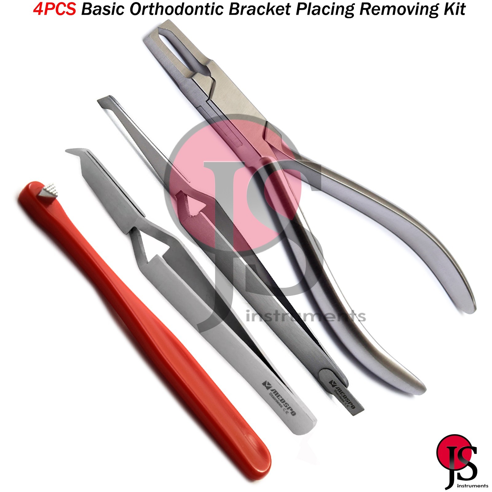 Orthodontic Bracket Remover Pliers Band Setter Bracket Holding Placing Tweezers
