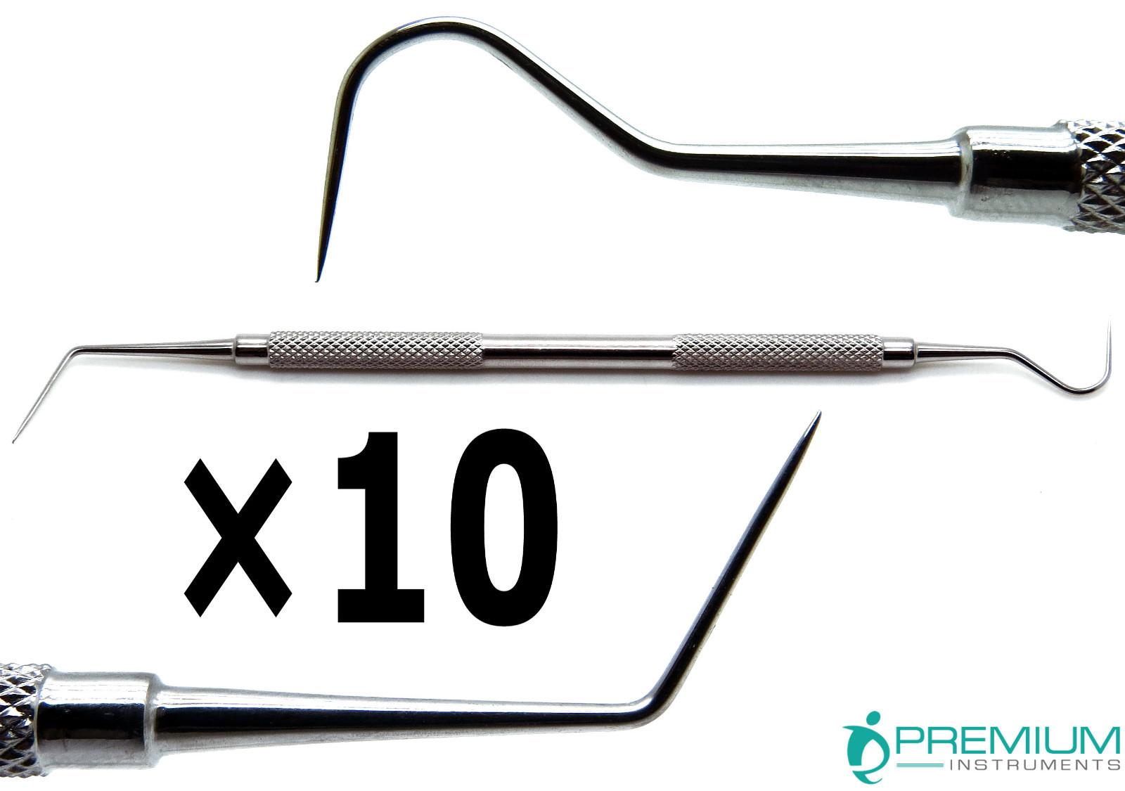 Dental Explorer 6/23 Probe Diagnostic Double Ended Examination Set of 10