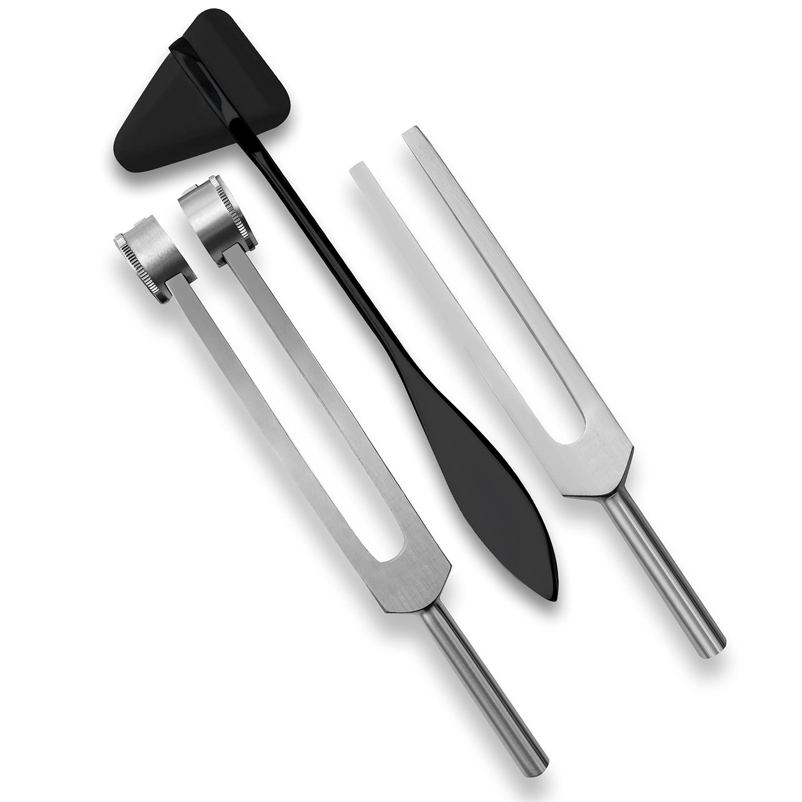 SURGICAL ONLINE Set of 3 Pcs Aluminum Sensory Tuning Forks C 128 512 + Taylor…