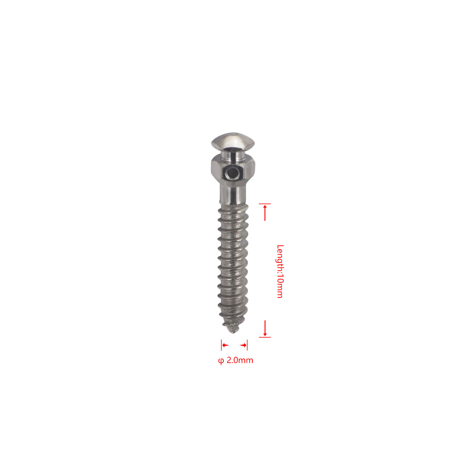 1pc Dental Orthodontic Screws Micro Implants Mini Screw Self-Drilling 4 Sizes