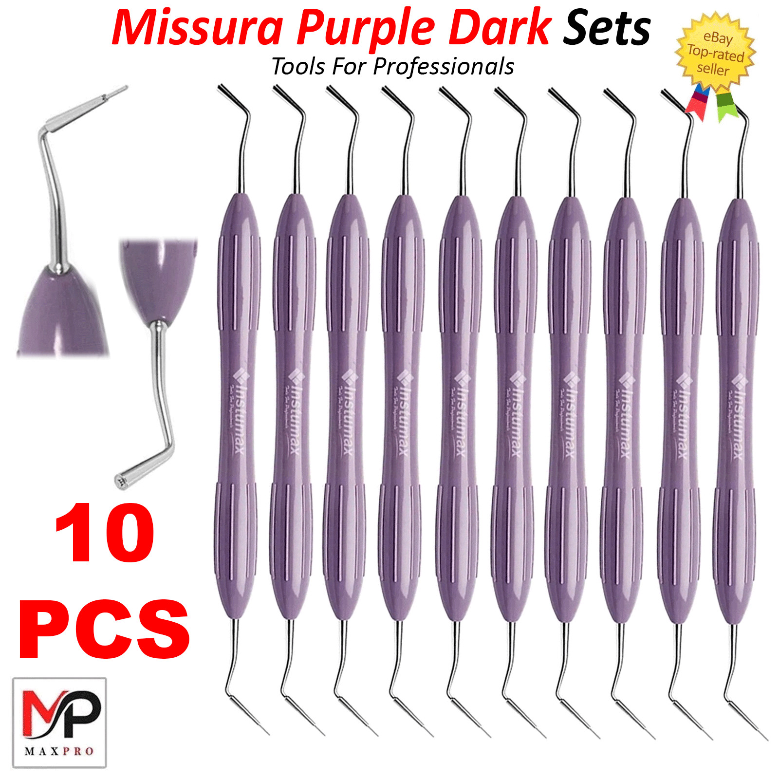 Dental Composite Filling Instruments Silicone Handle Missura Purple