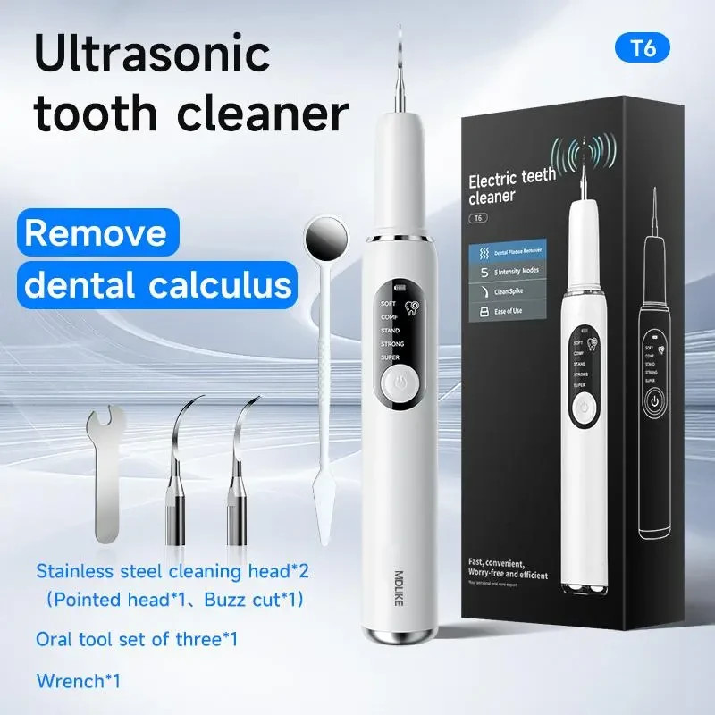 Ultrasonic Plaque & Tartar Remover for Teeth – Rechargeable Dental Scaler