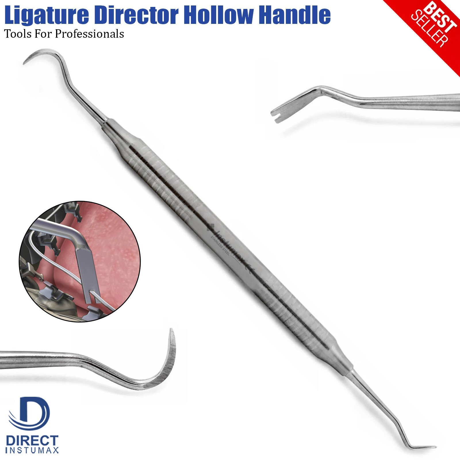 Dental Orthodontic Ligature Tucker Director Arch Wire Placment Scaler Instrument
