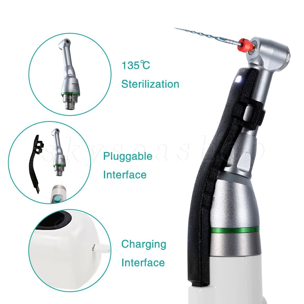 Dental Root Canal File Extractor Broken Files /Cordless 16:1 LED Endo Motor USA
