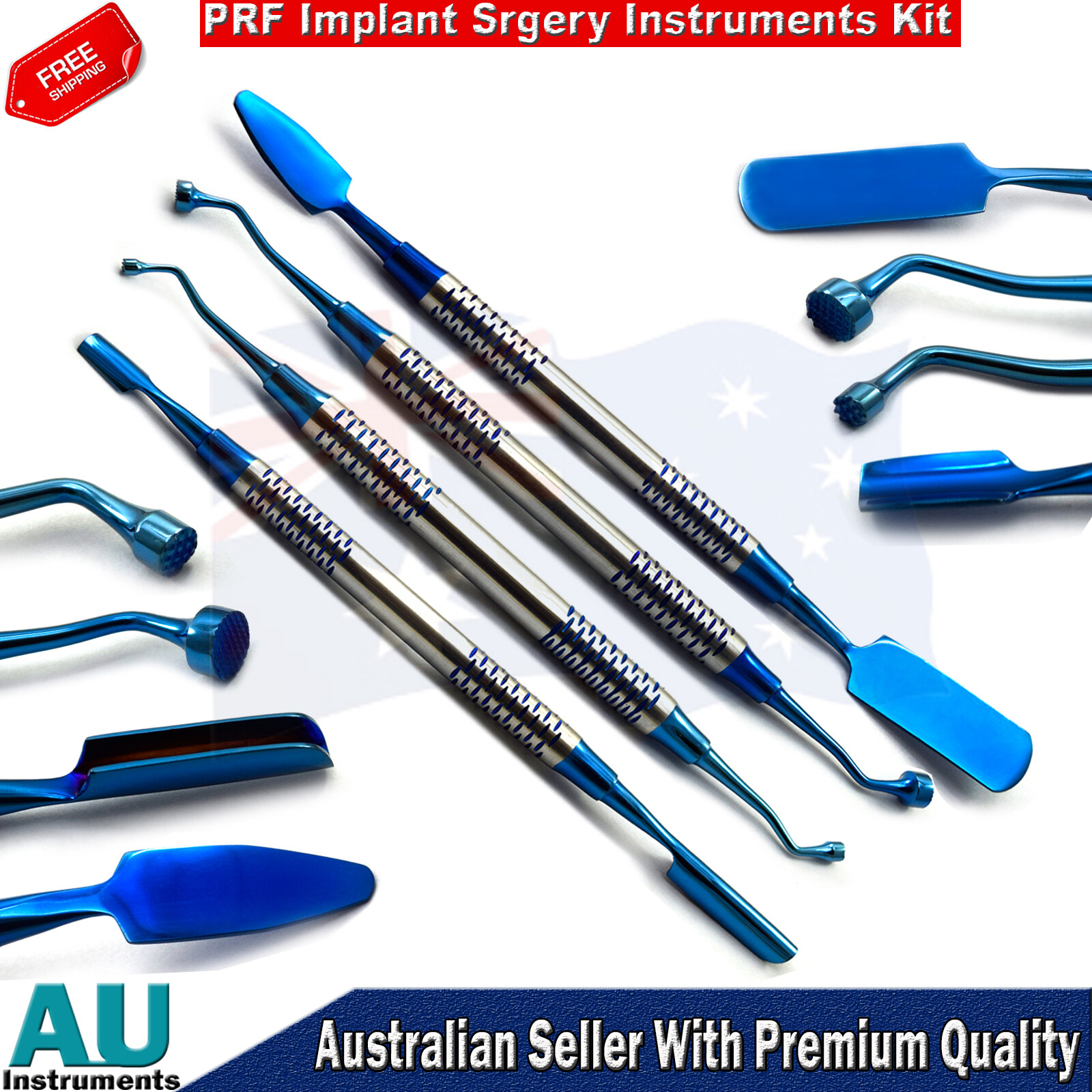 Surgical Surgery Compactor Carrier Implant PRF Set of 4 Instruments Kit