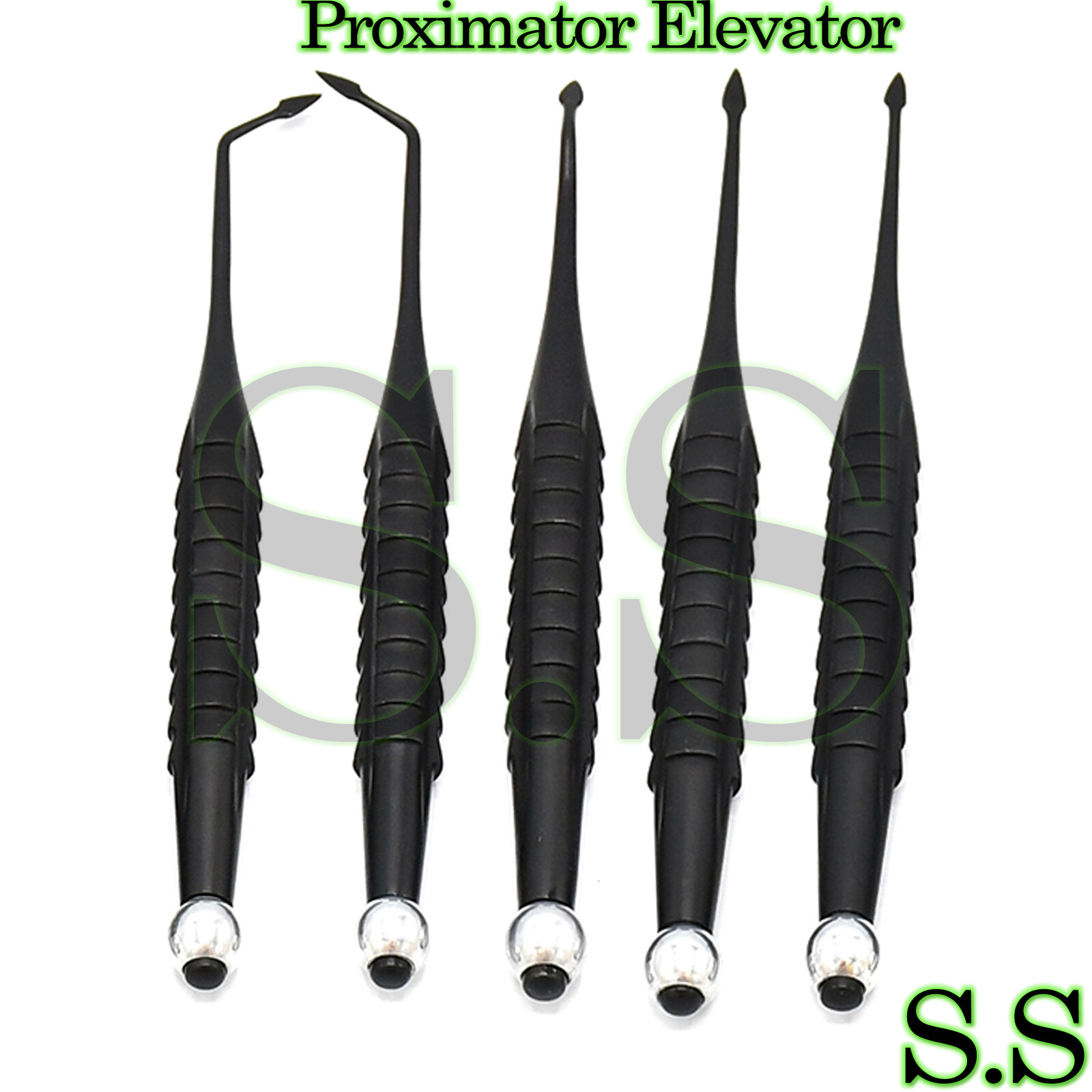 Proximator PDL Elevator Set Of 5 Pieces Dental Instruments