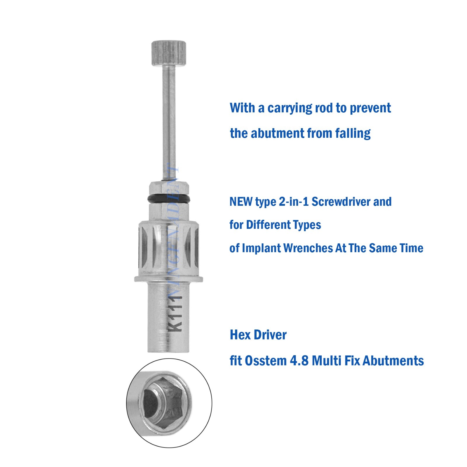 Implant Locator/Multi-unit Abutment Ratchet Driver Dental Torque Wrench Tool
