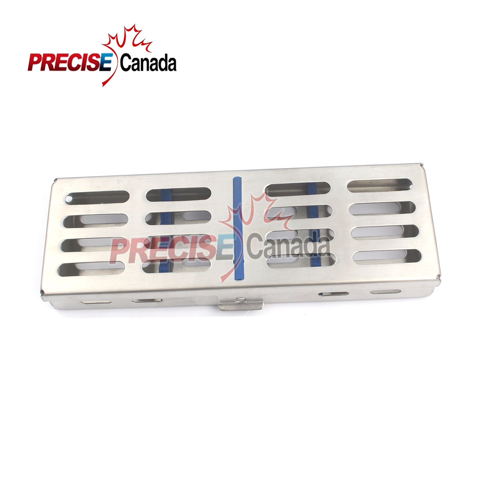 Dental Sterilization Cassette Box Tray For 5 Instruments Stainless Steel