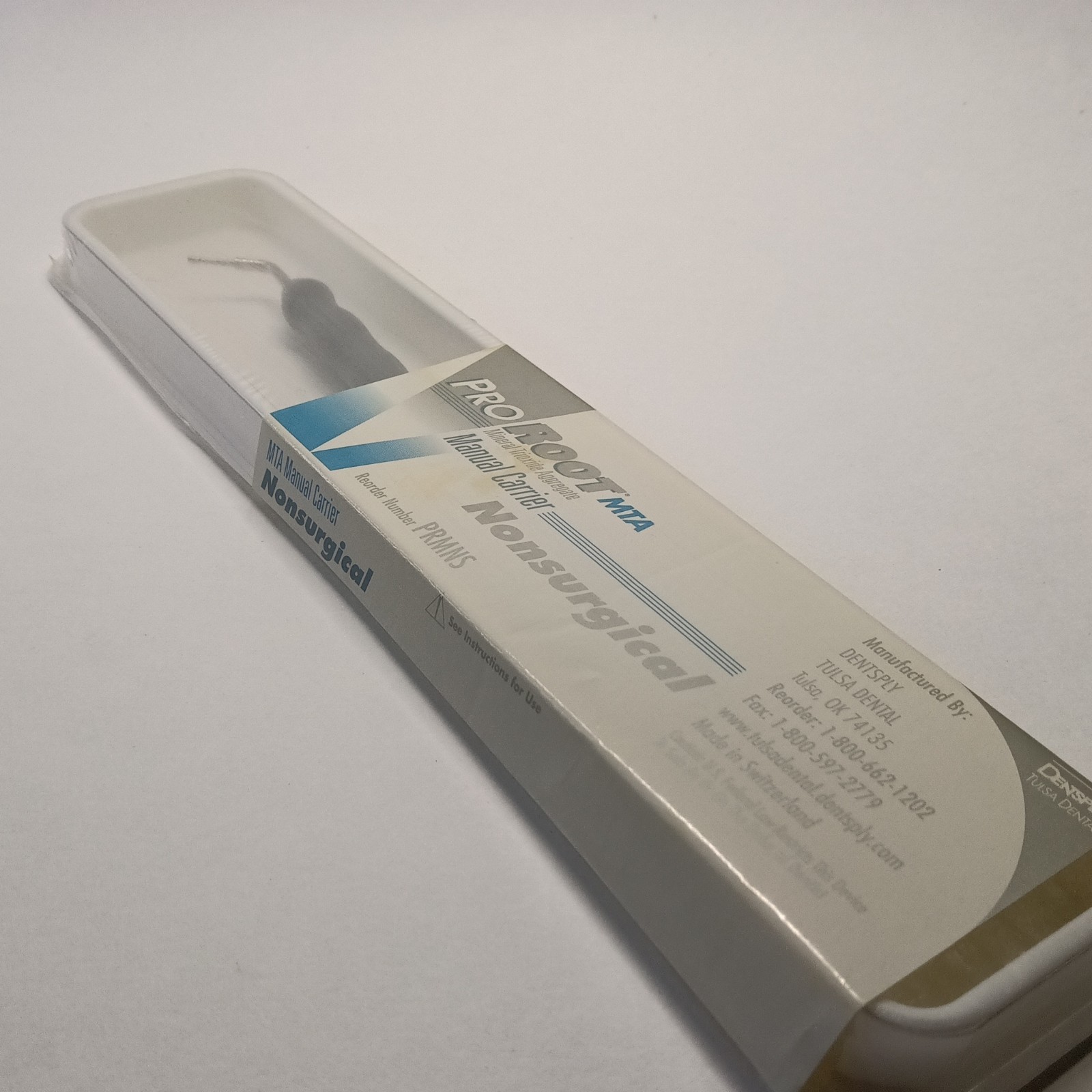 ProRoot MTA Non-Surgical Manual Carrier Dentsply Tulsa Dental -New in Sealed Box