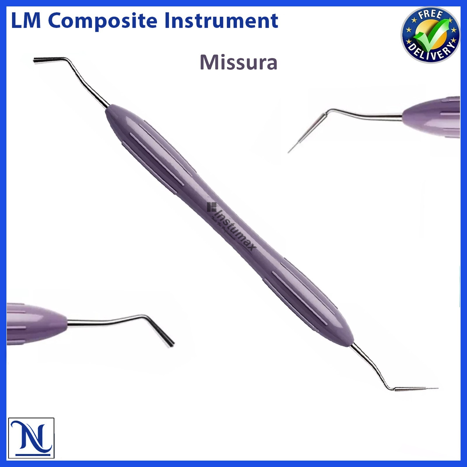 LM Arte Set of 6 – Composite Filling & Restorative Instruments with Silicone CE