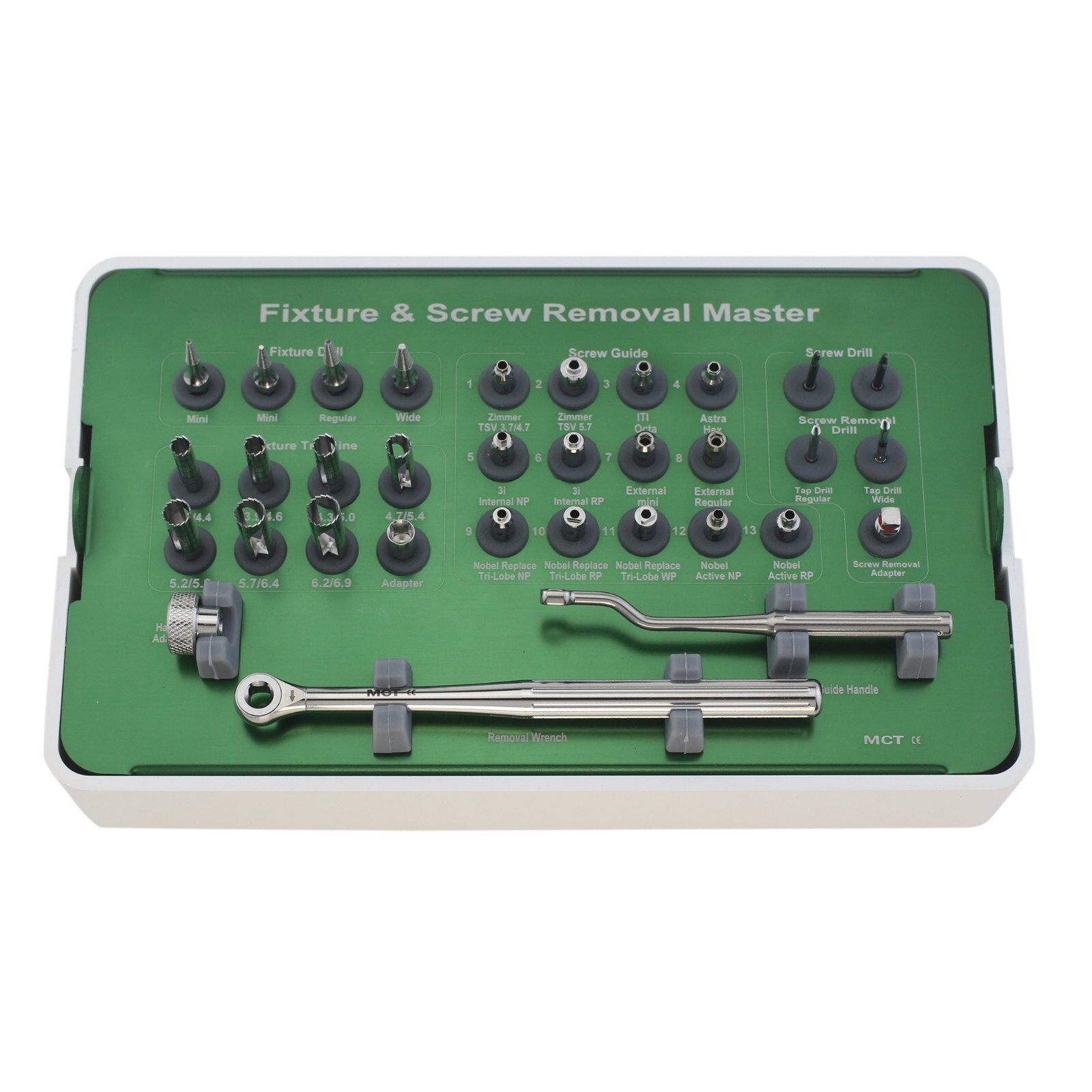 MCT FSRK-02 Implant Fixture & Fractured Screw Removal Kit Surgical Kit Universal