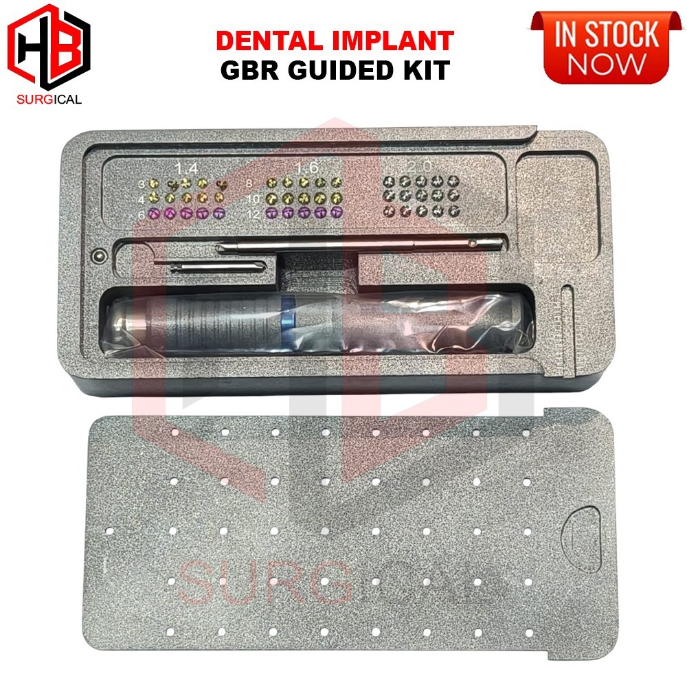 Complete GBR Surgical Kit for Dental Implants – Membrane, Bone Tacks & Fixation