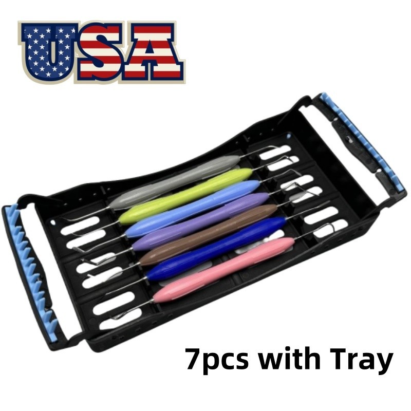 Dental Composite Resin Spatulas Silicone Filling Aesthetic Restoration 1 Kit USA