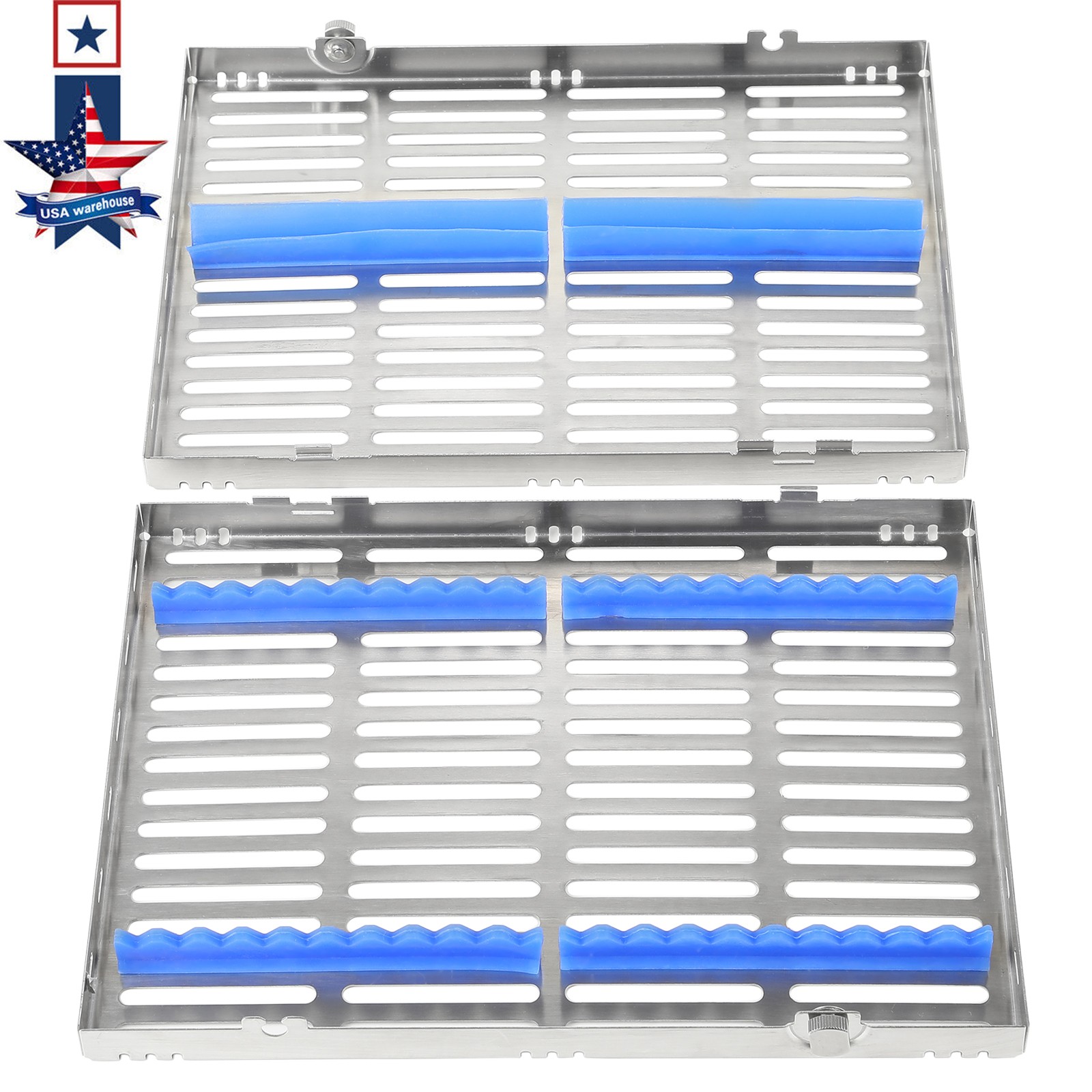 DENTAL AUTOCLAVE STERILIZATION CASSETTE RACK BOX TRAY FOR 20 INSTRUMENT USA