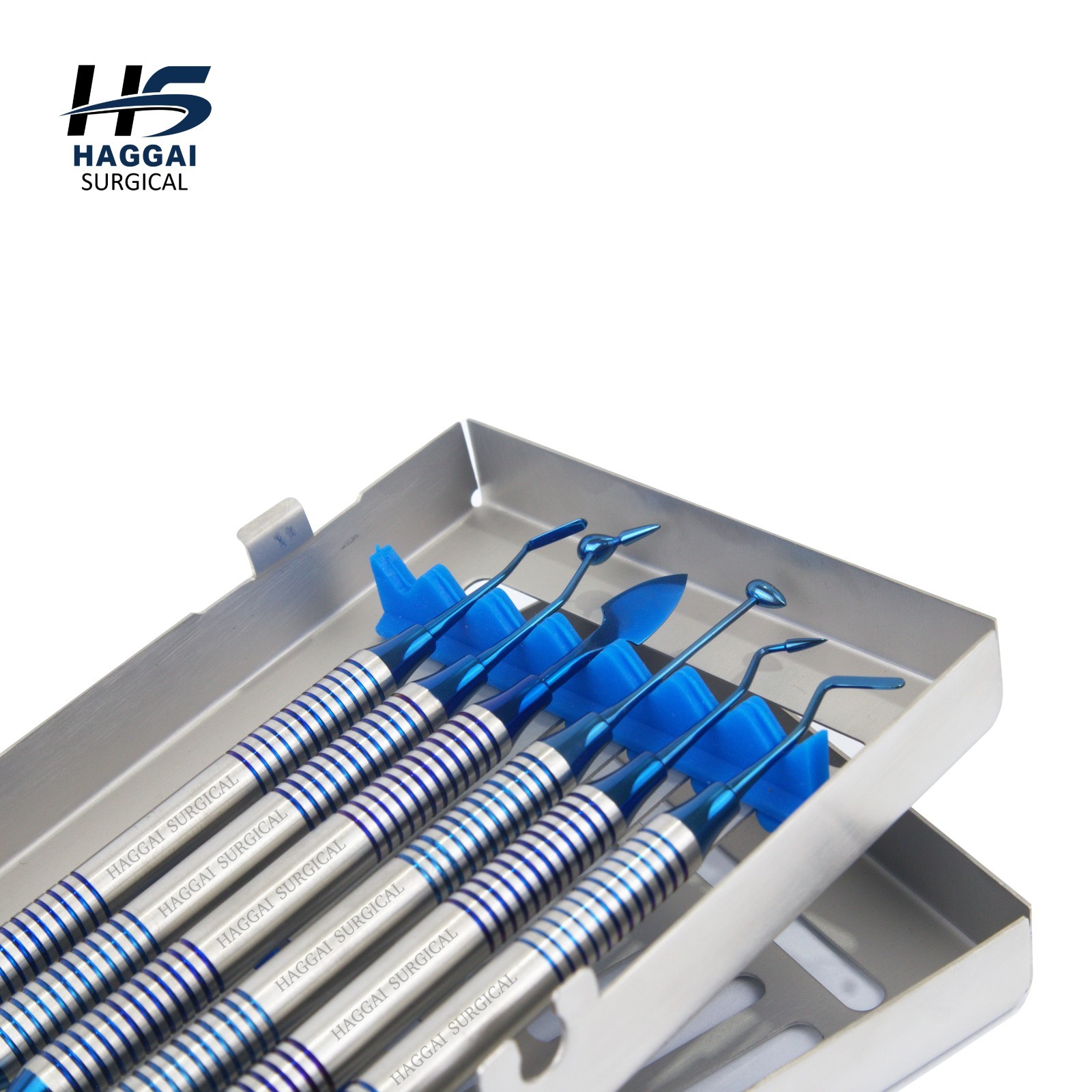 Composite Instrument Kit – Titanium Coated Blue with Sterilized Cassette