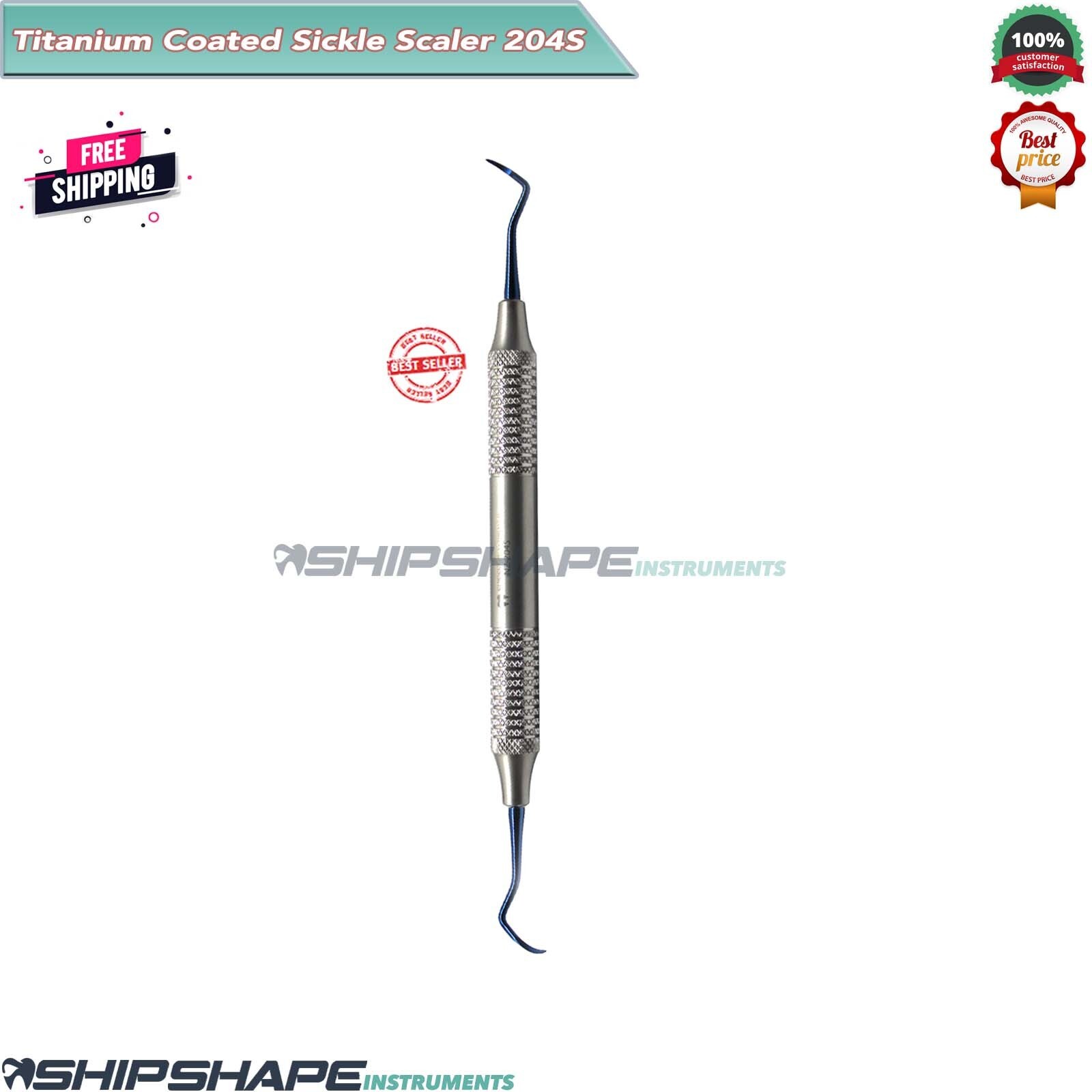 204S SICKLE SCALER Posterior Calculus Removal Implant Dental Hygiene Instruments