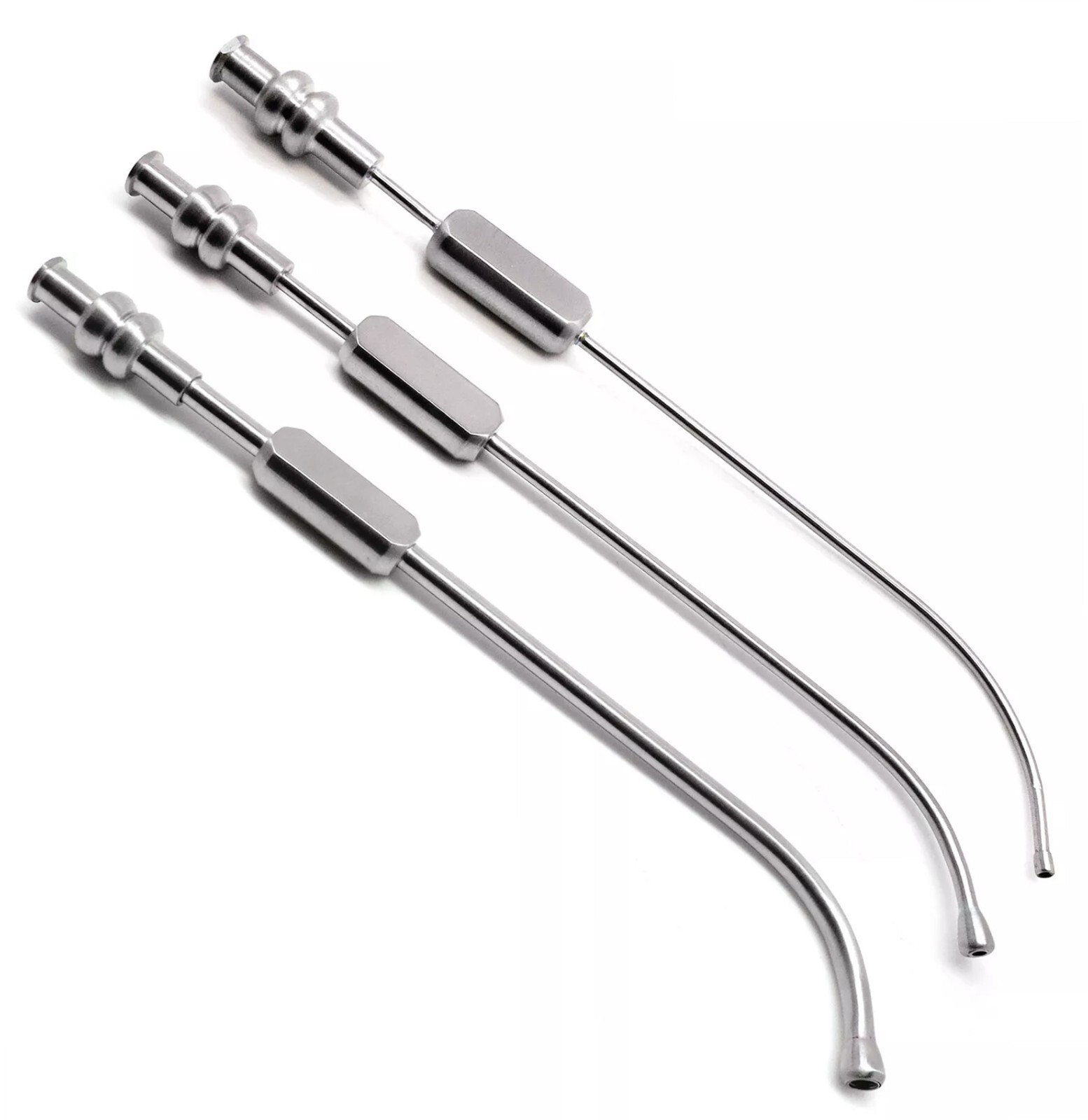 Dental Cannula 3 pcs Sinus Suction Tubes 2.5mm, 3mm & 4mm Surgical Instruments