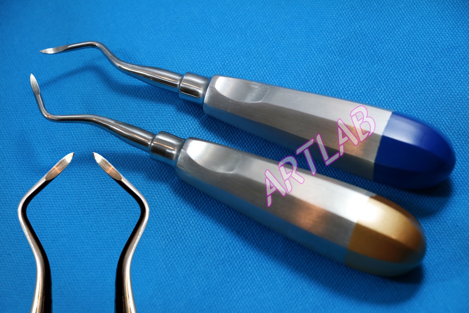 2 EACH PREMIUM GERMAN HEIDBRINK ROOT TIP PICK ELEVATOR SHARP CURVED LEFT & RIGHT