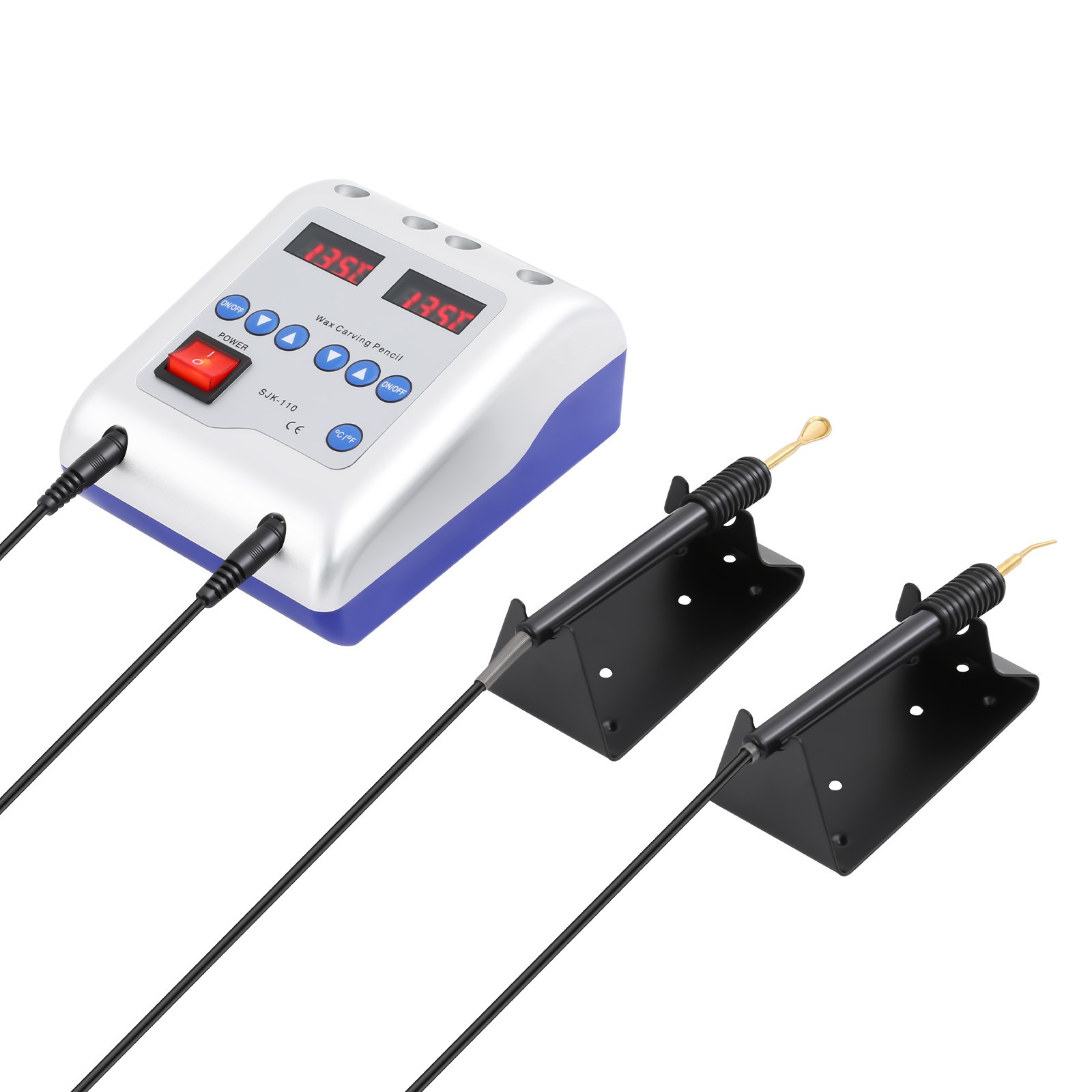Dental Lab Electric Wax Carver Waxer Carving Machine Double Pen Pencil w/6 Tips