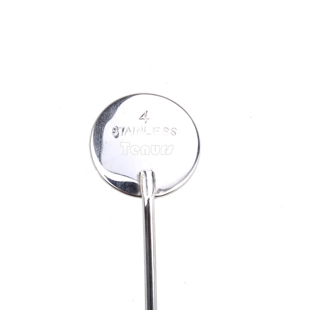 10/50/100PC #4 Dental stainless steel Mouth Mirror head Reflector Odontoscope