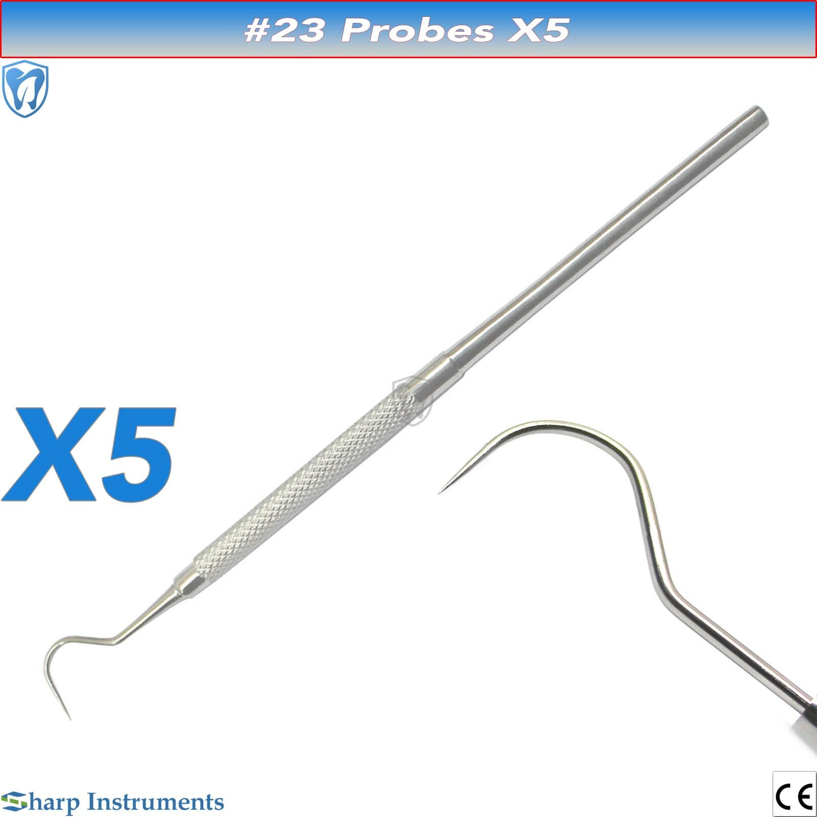 Probe 23 Dentistry Dental Examination Probes Explorer 23 Single Ended Instrument