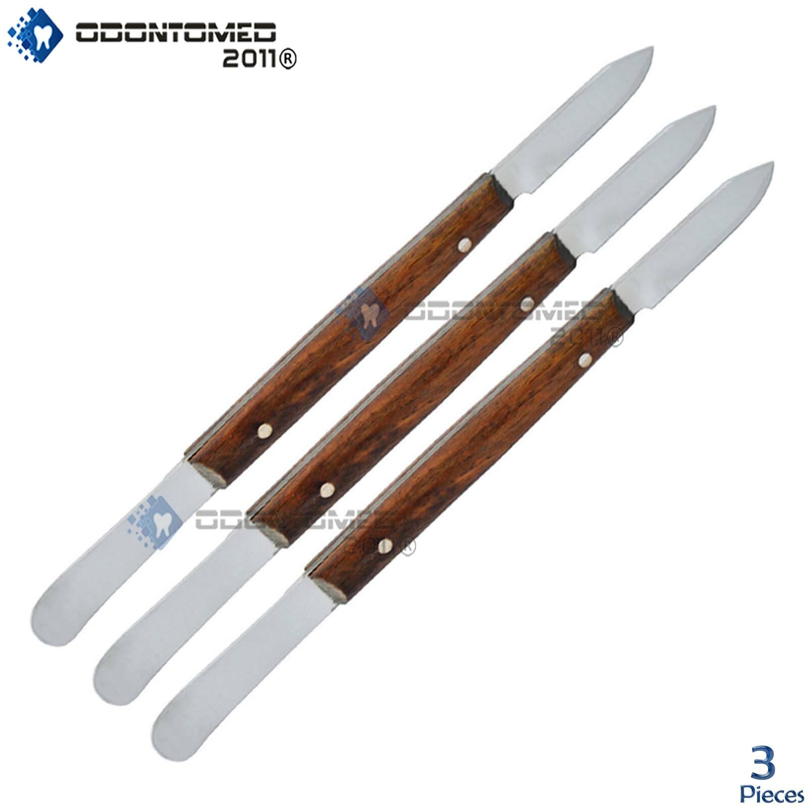 3 Pcs Fahen Knife 18 cm Spatula Wax Dental Modeling Pottery Lab Mixing Tools