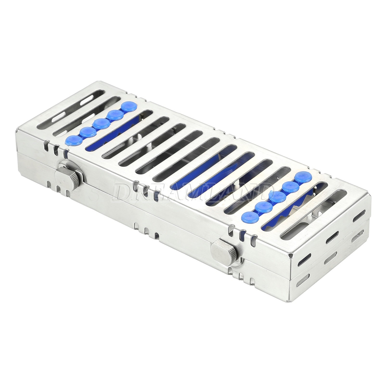 Dental Cassette Tray Sterilization Box Autoclave Surgical for 5 Instruments