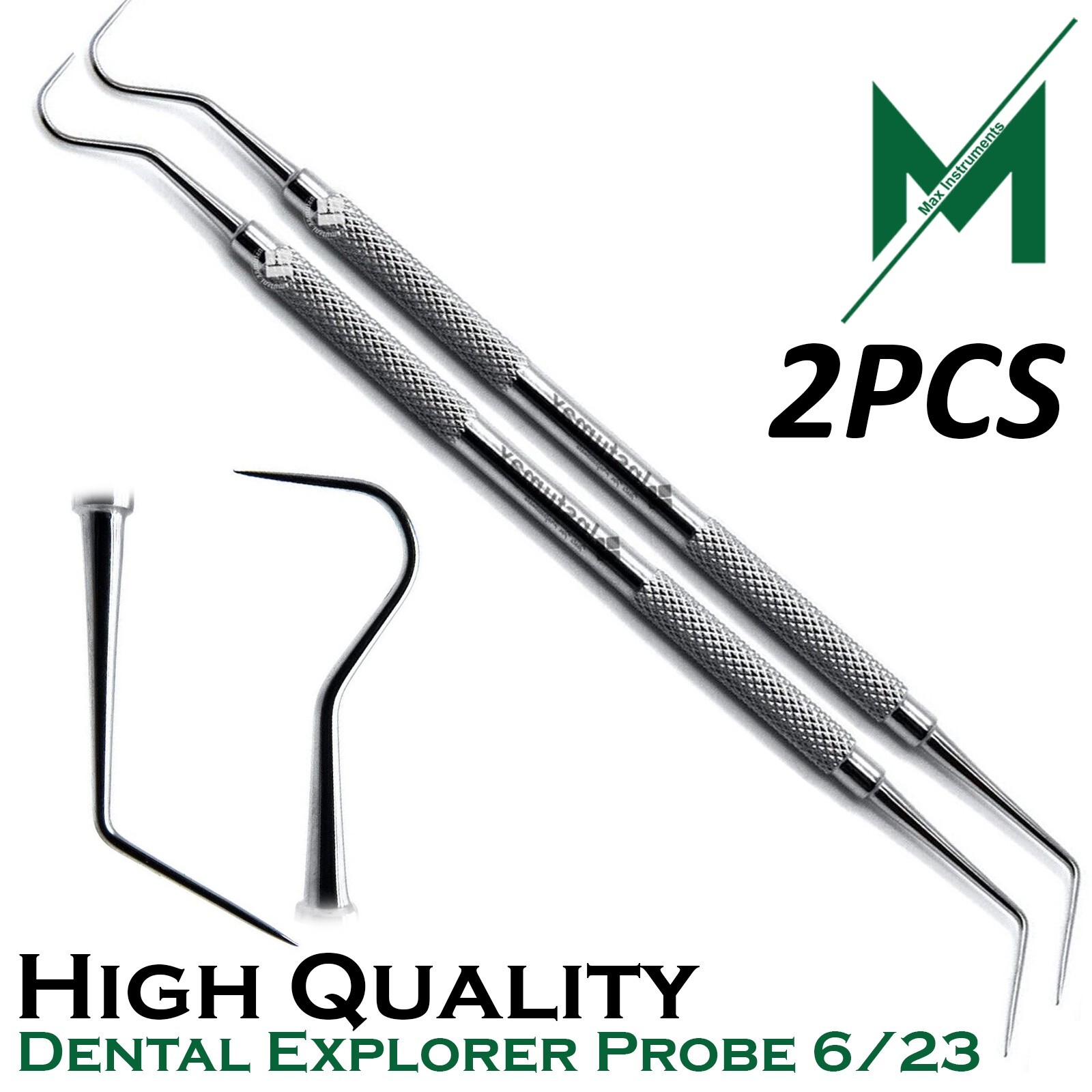 Probe 6/23 Dental Examination Dentist Pick Tools Double Ended Dental Instruments