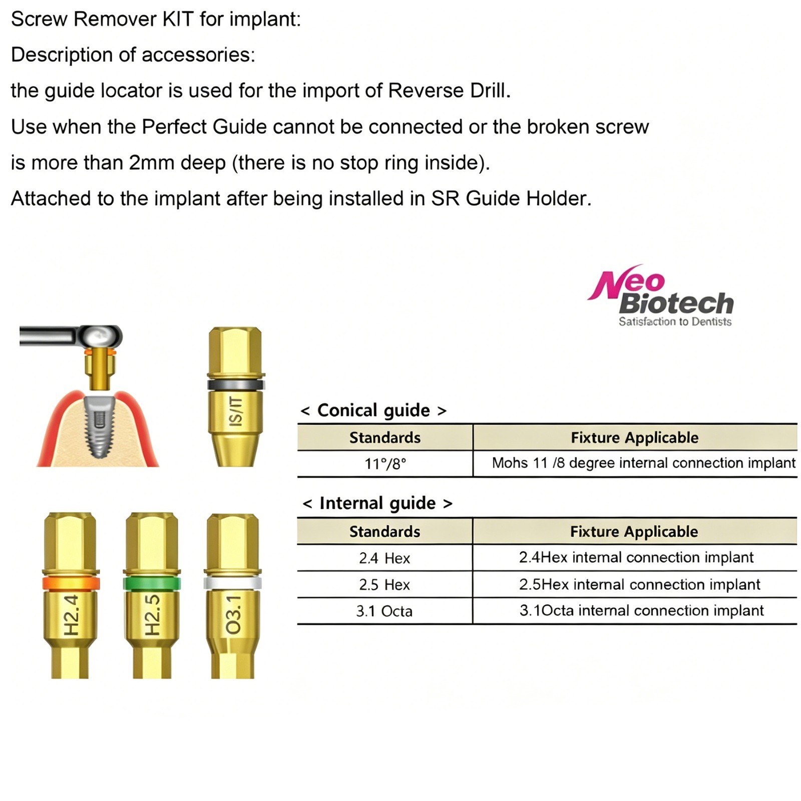 Hiossen Implant Multi Abutment Machine Driver Dental Surgical Tool Osstem
