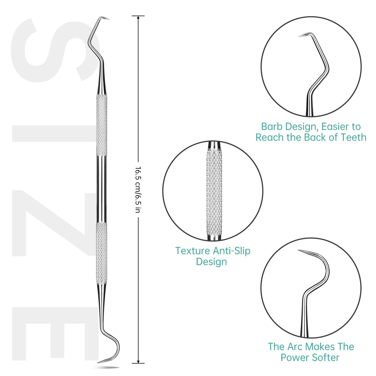 Professional Dental Scraper Tool – Dentist Pick, Medical Stainless Steel, Den…
