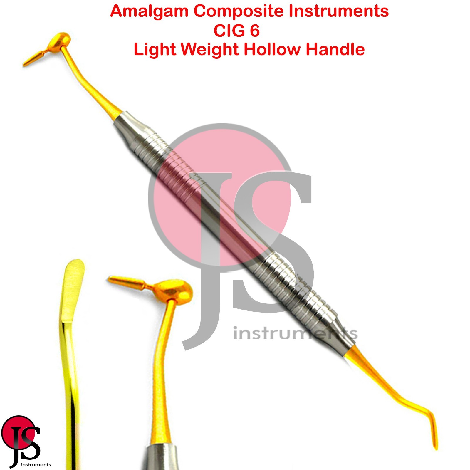 10PCS Dental CIG6 Composite Filling Instruments Restorative Titanium Color