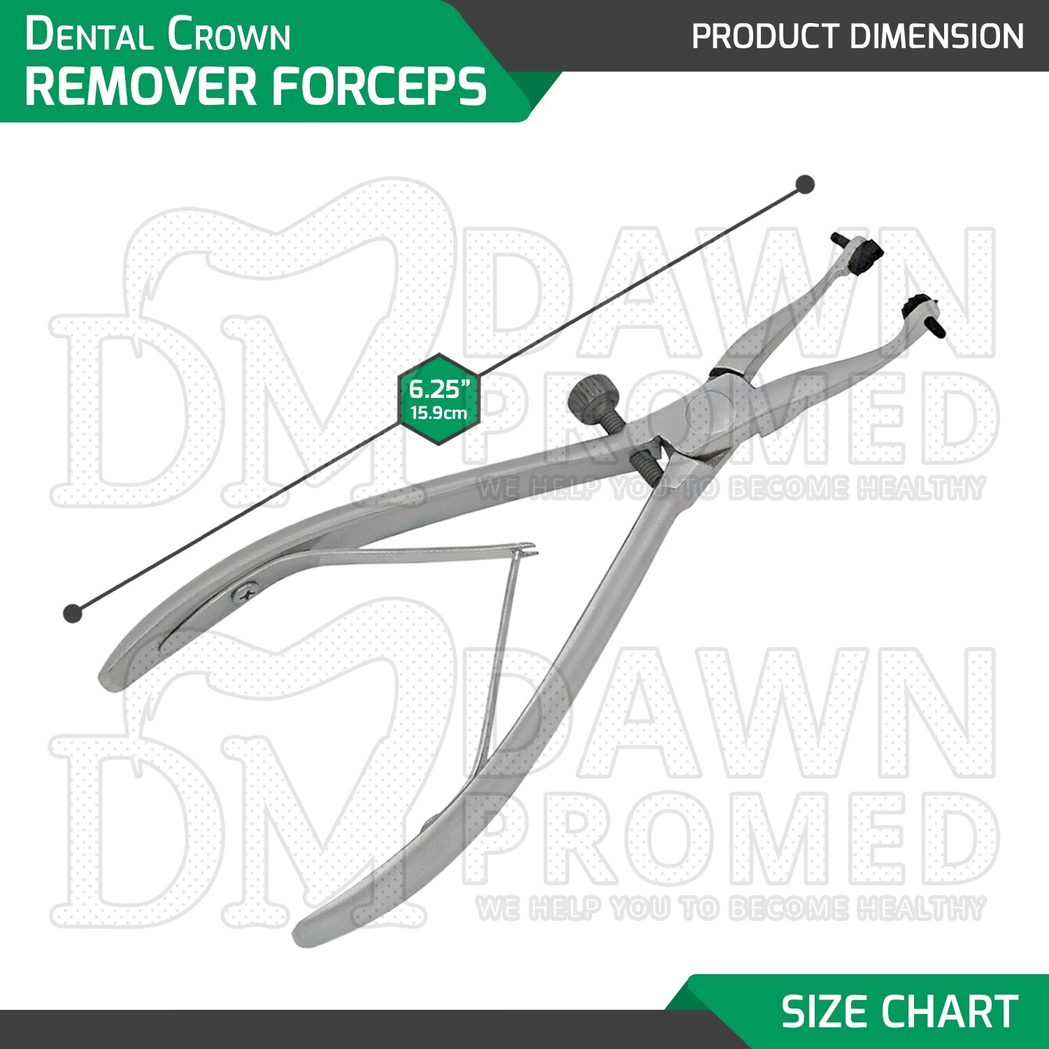 Dental Crown Remover Forceps 6.25″ W/Rubber Soft Pad Orthodontic Pliers German G